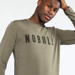 NOBULL Men's Slim Fit Long Sleeve Shirt NEW Workout Gym